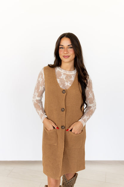 TH48 BUTTON DOWN SWEATER DRESS(7 Pieces)