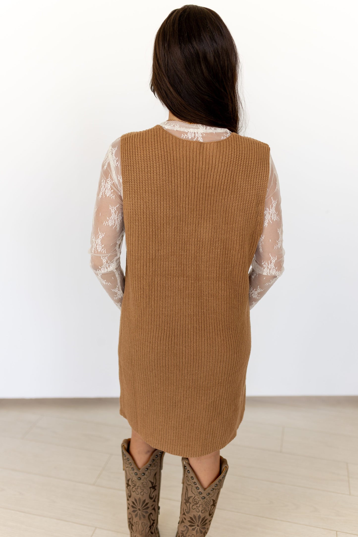 TH48 S252 BUTTON DOWN SWEATER DRESS (1 Pieces)