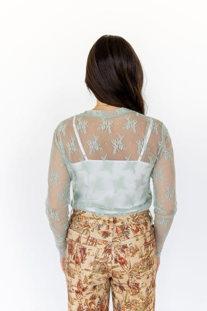 TH1221 R16  LACE TOPS SAGE (7 PIECE)