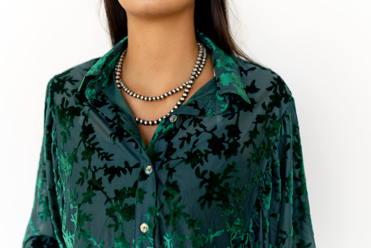 TH23 S319 VELVET BURNOUT GREEN (1 PIECE)