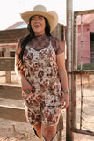 TH1224 BROWN LACE SHORT SLEEVE TOPS (7 Piece)
