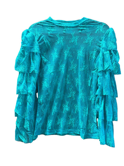 TH70 TURQ LACE RUFFLE TOP (7 Piece)