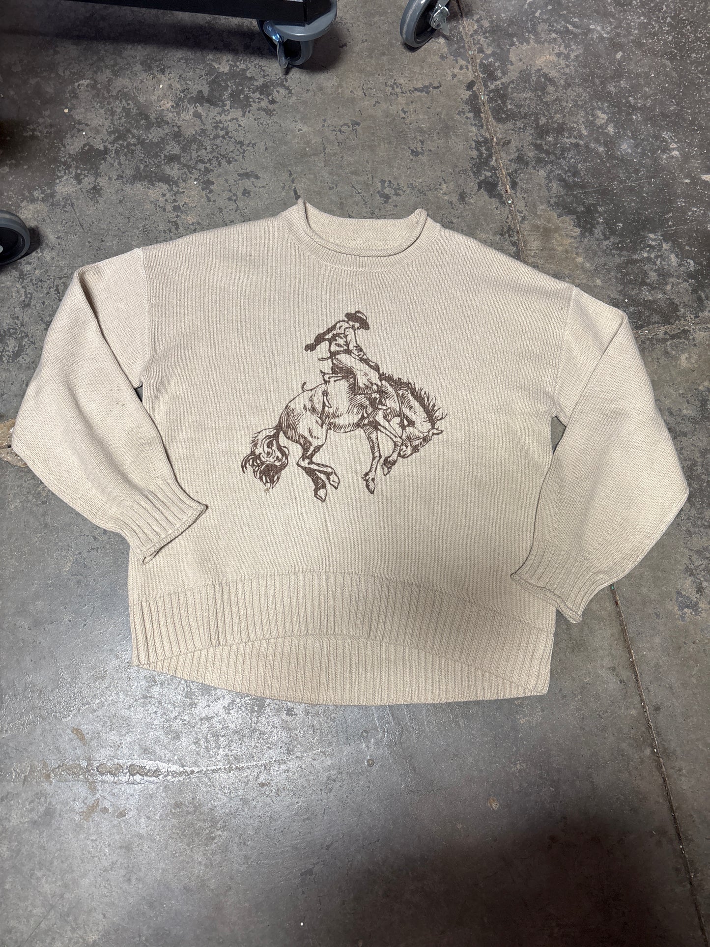 TH8772 BEIGE COWBOY SWEATER (7 PIECE)
