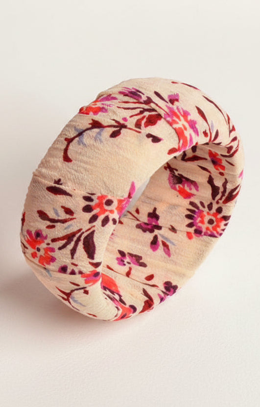 TH1154 FABRIC BANGLE - IVORY