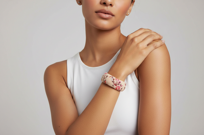 TH1154 FABRIC BANGLE - IVORY