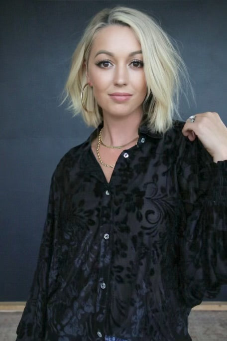 TH23 BLACK VELVET DROP SLEEVE BLOUSE (7)