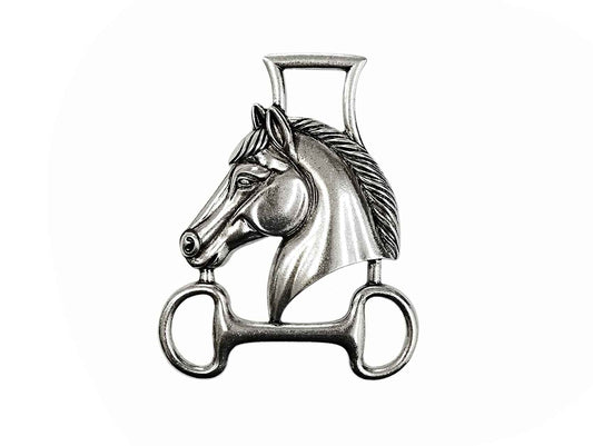 0080 SILVER WESTERN HORSE PENDANT