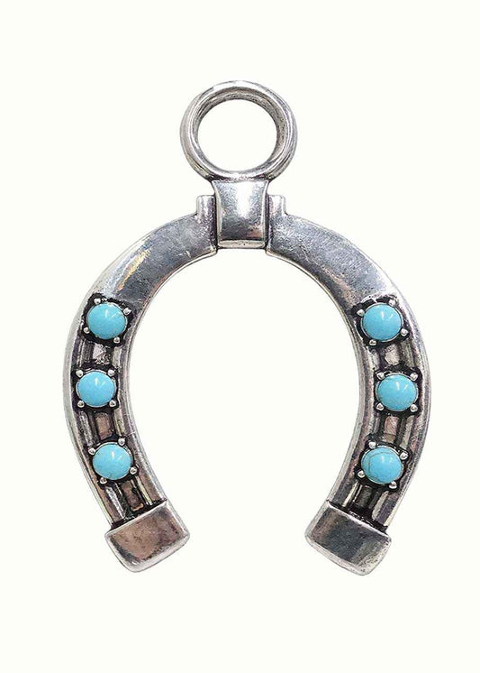 0081 SBTQS WESTERN HORSE GROOVE PENDANT