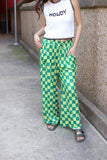 TH2108 GREEN CHECKER PANT