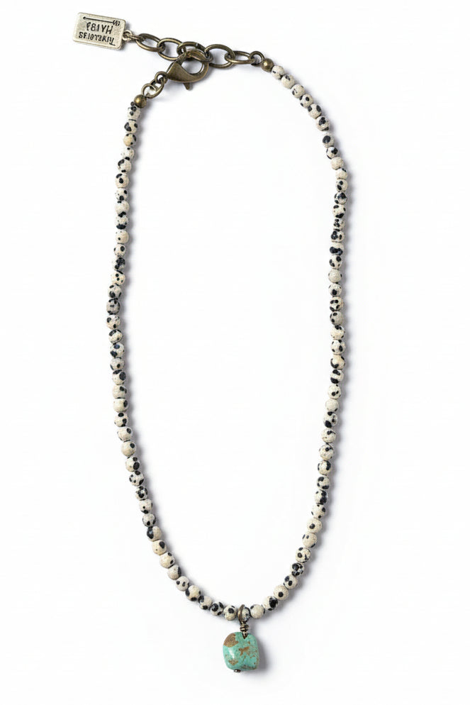 122164 SPECKLED STONE BEAD NL