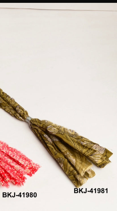 TH1155 FABRIC NECKLACE - OLIVE