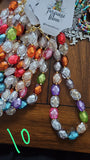 12549 Multicolor Iridescent Beaded Necklace
