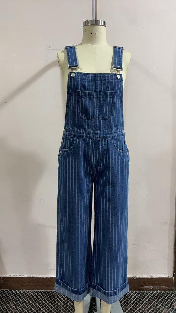 TH STRIPED OVERALLS