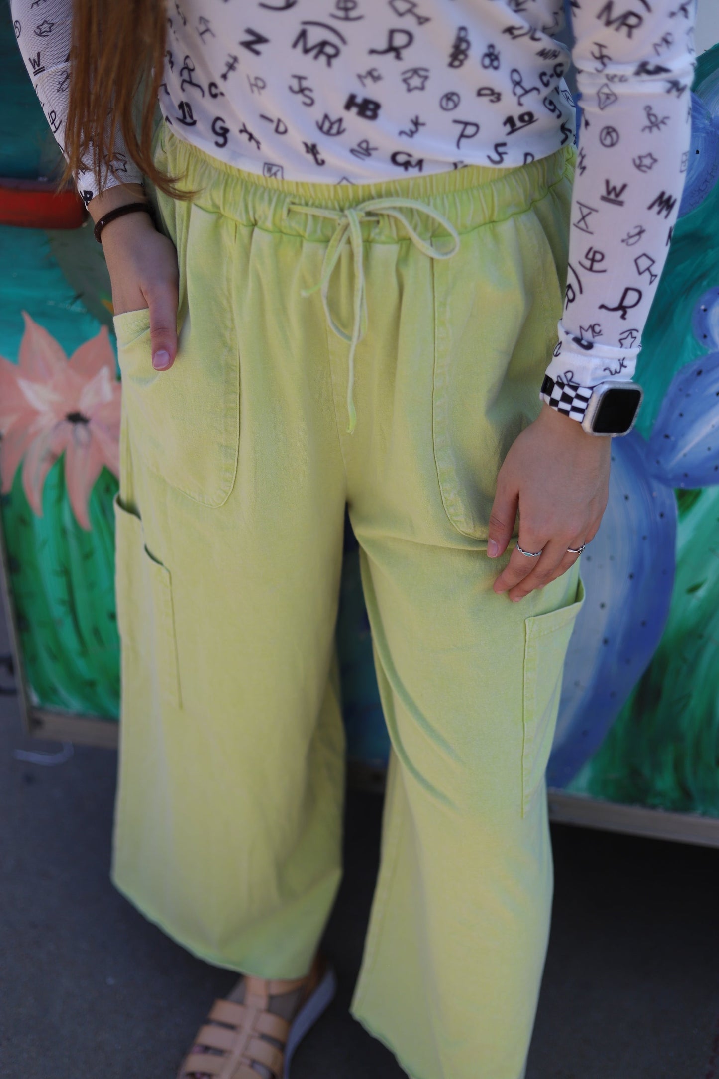 SINGLE SALE S51 TH408 LIME PANT (OPEN)