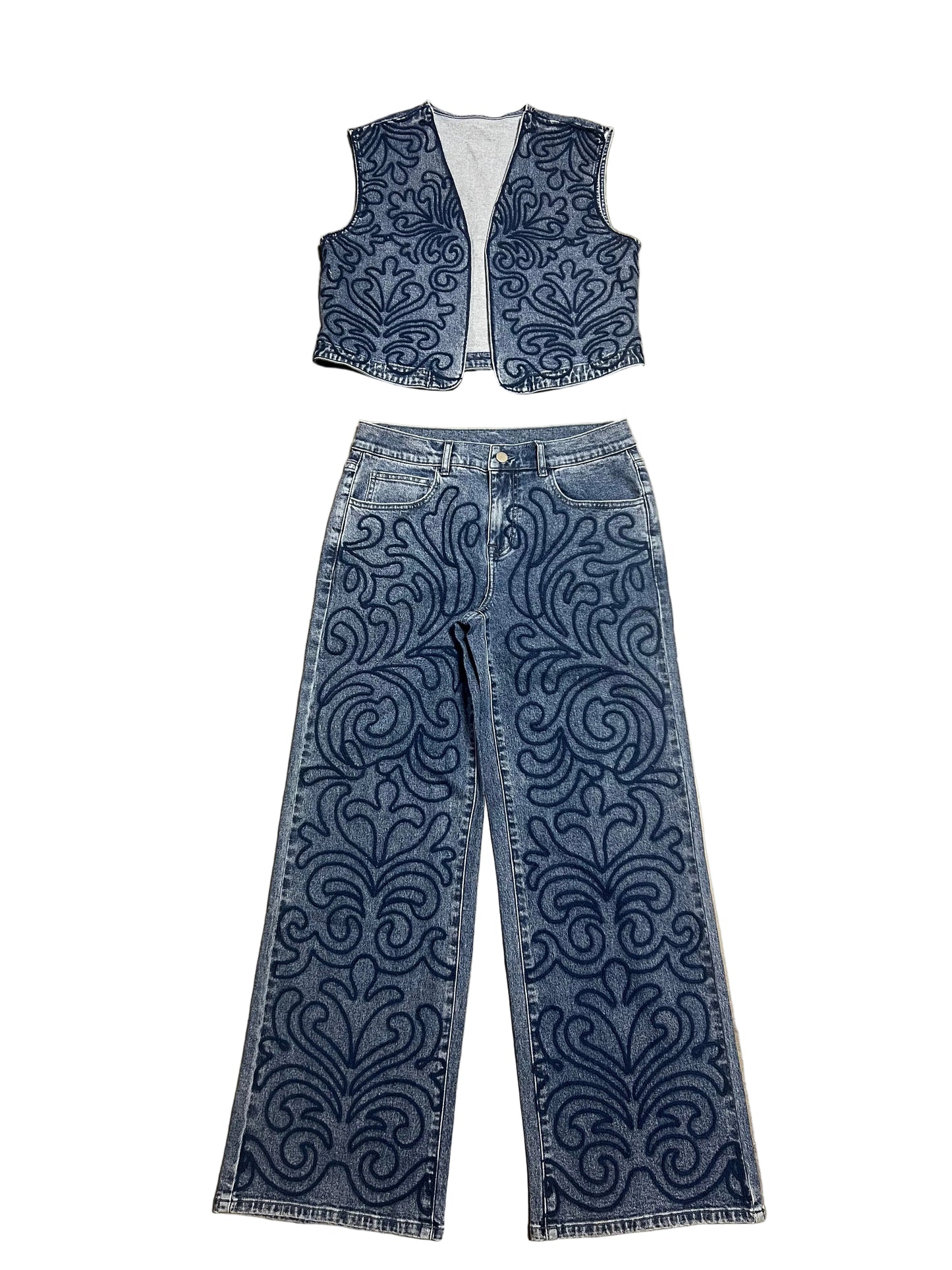 TH017 DENIM SWIRL JEAN ( 7 PIECE)