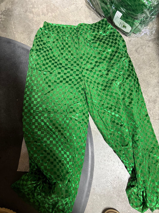 TH2108 GREEN CHECKER VELVET PANT  (7)