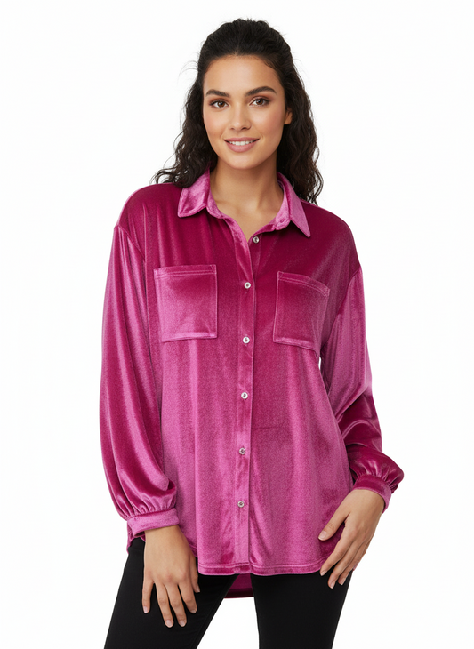 TH2780 PINK VELVET TOP (7 Pieces)
