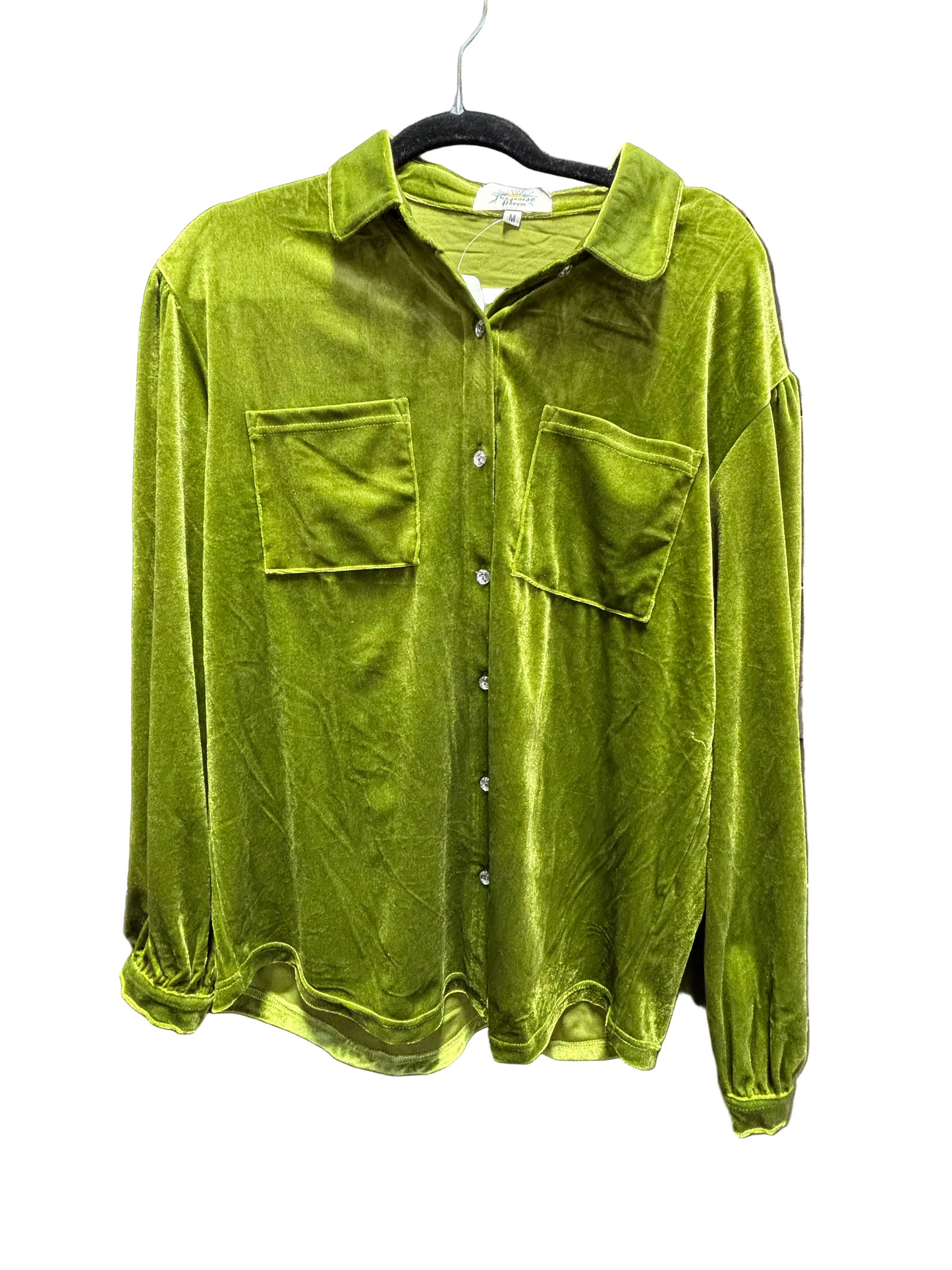 TH2780 S305 GREEN VELVET TOP (1 Pieces)