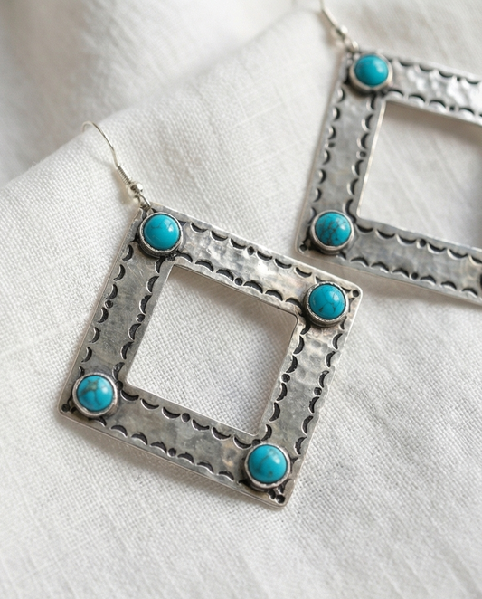 317262 Diamond Stamped Earrings