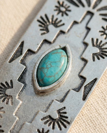 317261 Rectangle Stamped Earring