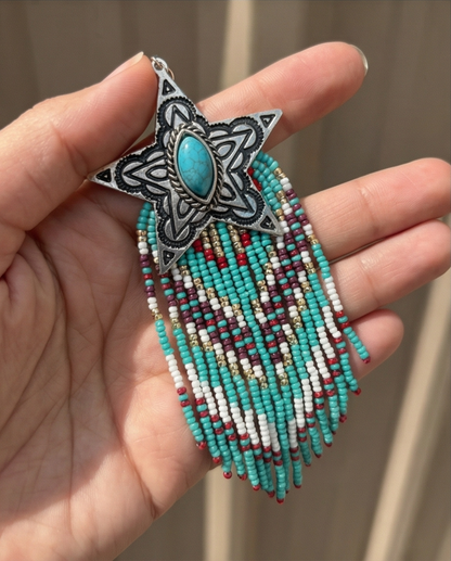 317263 Star Seed Bead Earrings