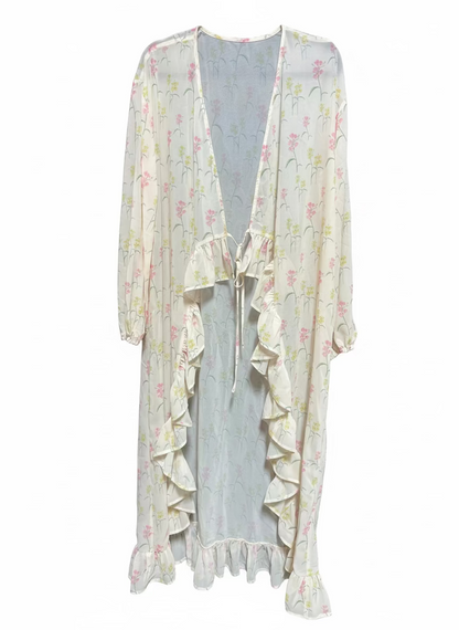 TH6170 IVORY FLORAL  KIMONO (6 Piece)