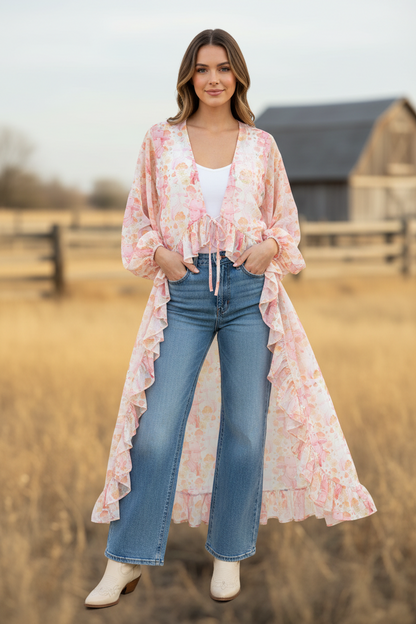 TH6170 PINK CLINT COWBOY KIMONO (6 Piece)