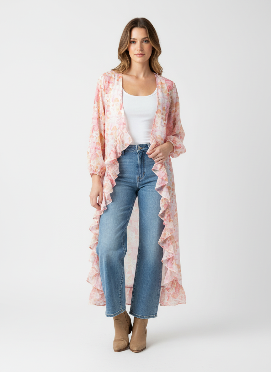 TH6170 PINK CLINT COWBOY KIMONO (6 Piece)