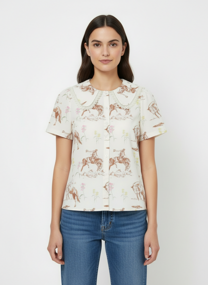 TH2782 FLORAL BUCKING HORSE (7 Piece)