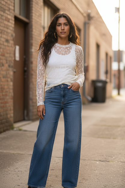 TH1221 NEW LACE IVORY (7 Piece)