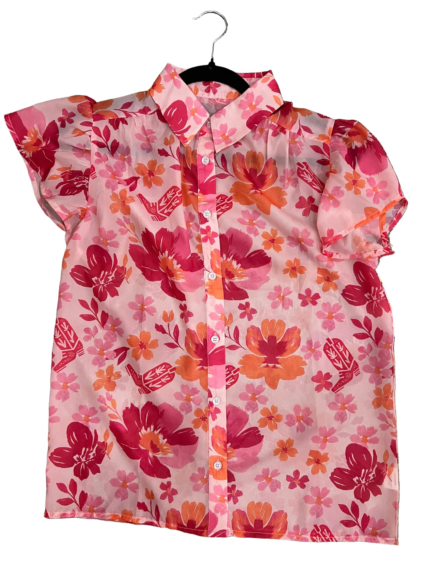 TH199 RED FLORAL BOOT