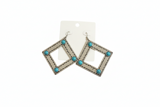 Diamond Stamped Earrings