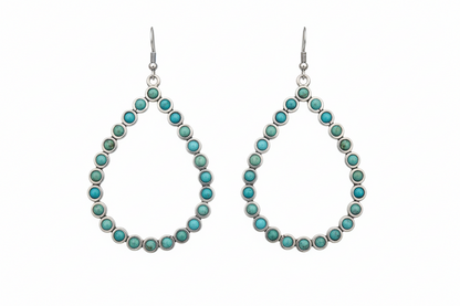 Teardrop Turquoise Stud Earring