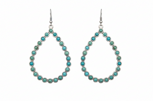 Teardrop Turquoise Stud Earring