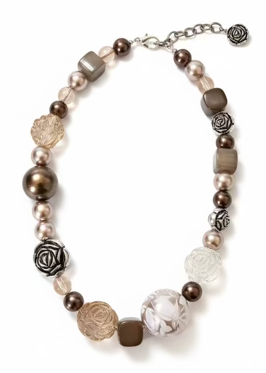 25267 N70 BROWN MULTI BEAD NL
