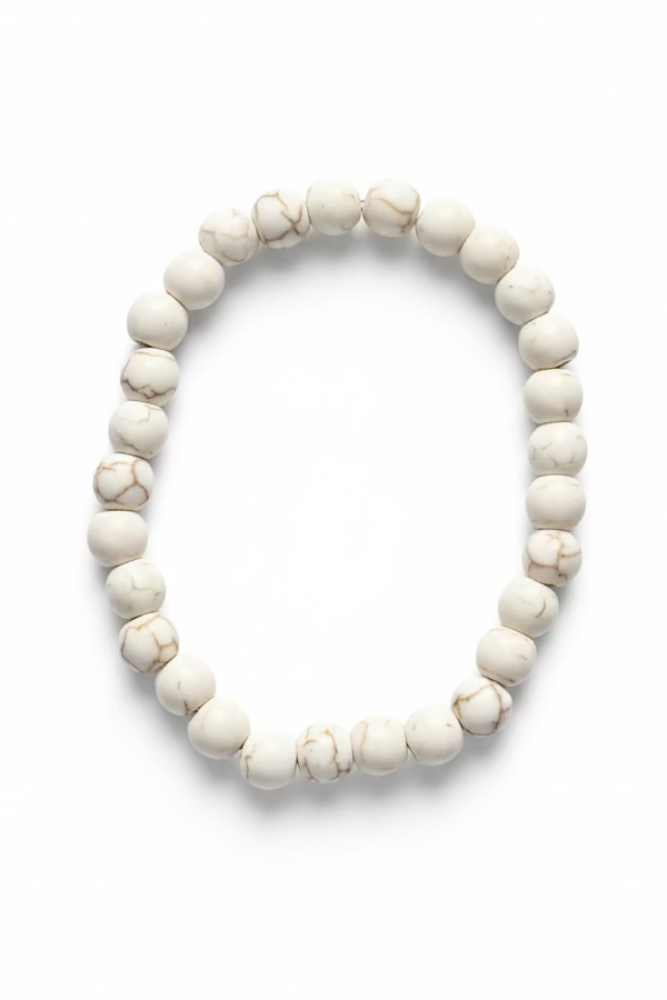 WHITE BEAD BRACELET