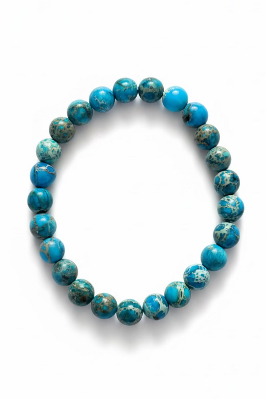 MULTI COLOR BLUE BEAD BRACELET