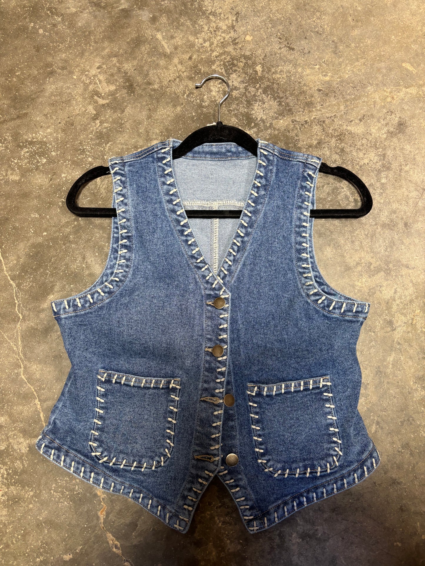 TH9800 DENIM STITCH VEST (7 PIECE)