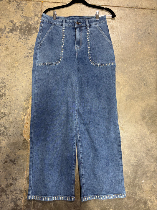 TH245 DENIM STITCH JEANS (8 Piece)