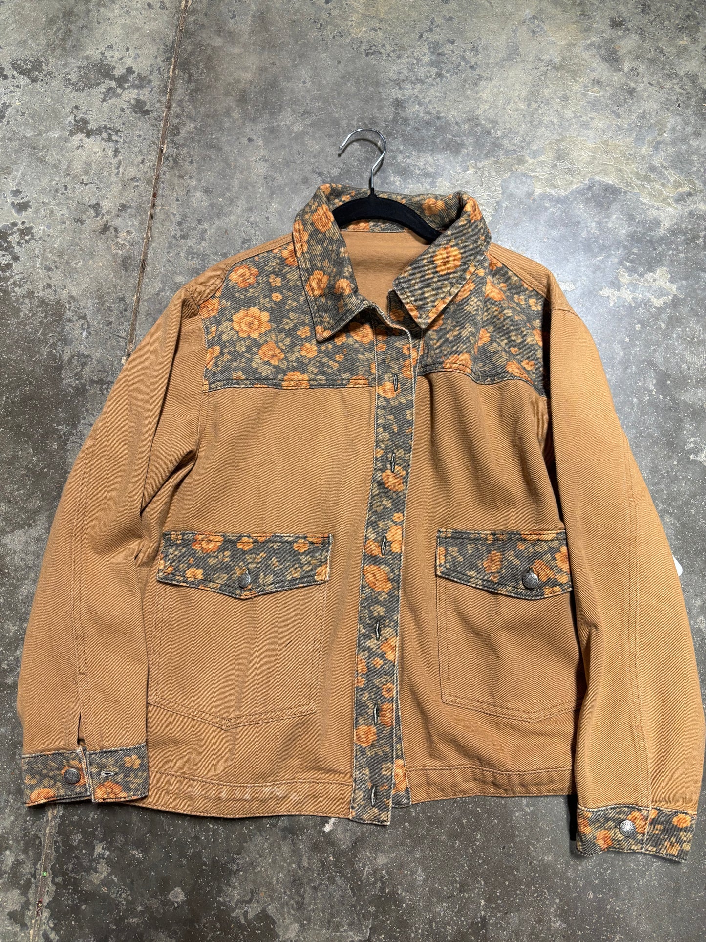 TH037-J HORSE FLORAL JACKET