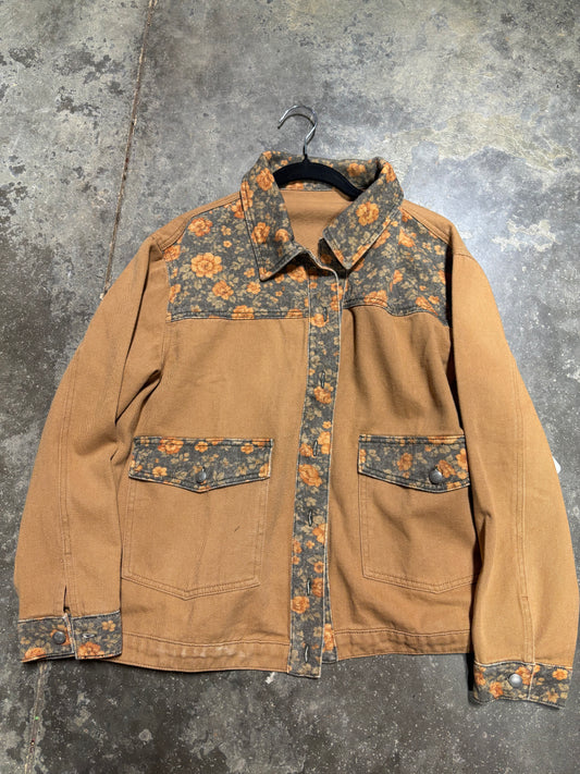 TH037-J HORSE FLORAL JACKET