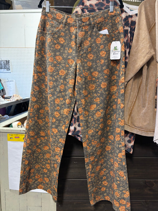 TH037-P FLORAL PANT