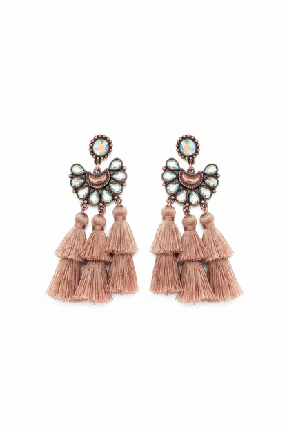 2396 COPPER TASSEL EARRING