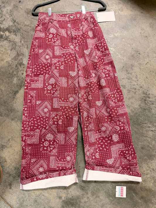 TH65  VINTAGE RED BANDANA (8 PIECE)