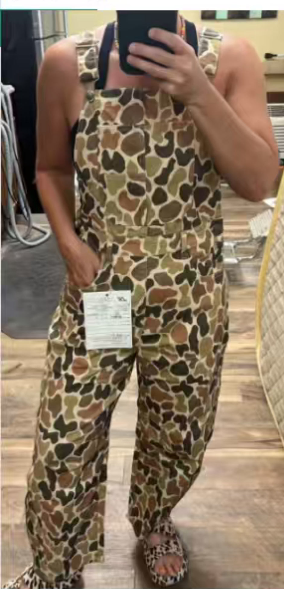 TH260710 CAMO BARREL OVERALLS