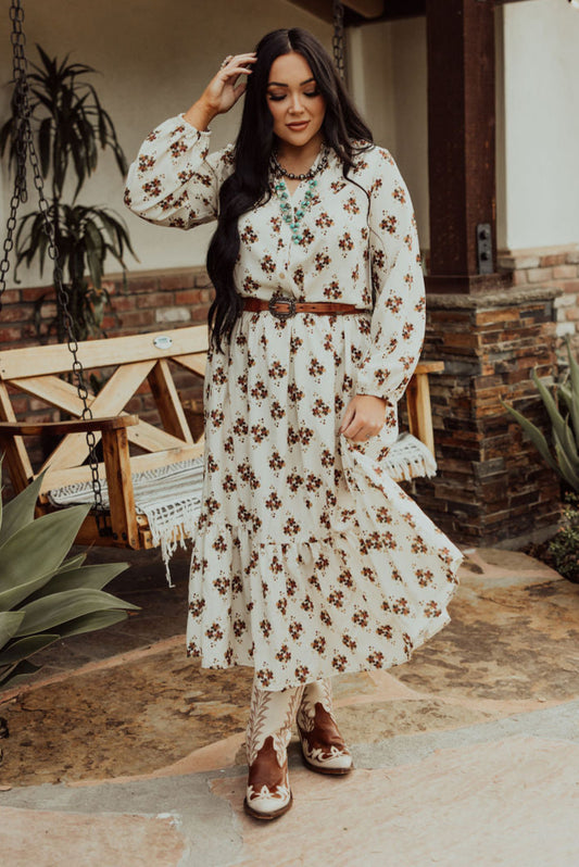 TH6211 VINTAGE FLORAL DRESS 7 (Piece)