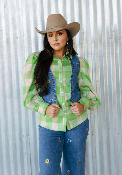 TH11 GREEN GINGHAM (7 Piece)