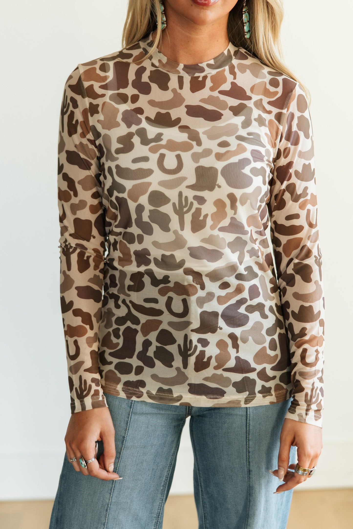 TH1221 WESTERN CAMO MESH TOP (7 Piece)