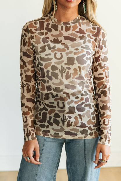 TH1221 WESTERN CAMO MESH TOP (7 Piece)