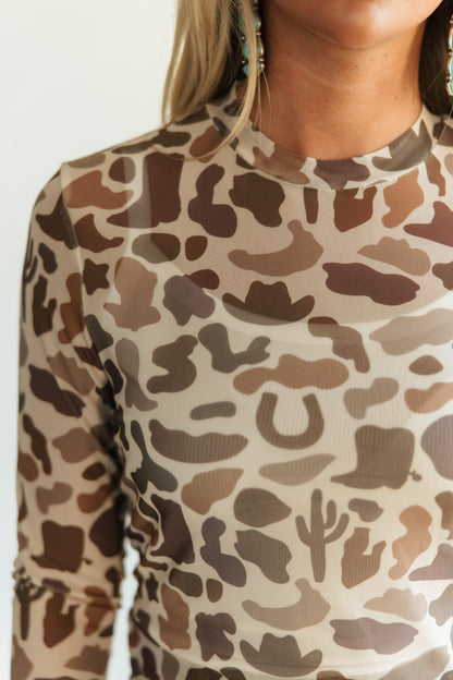 TH1221 WESTERN CAMO MESH TOP (7 Piece)